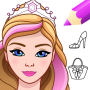 icon Princess Dress Up & Coloring for Huawei MediaPad M3 Lite 10
