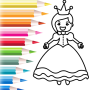 icon Princess Coloring Page game