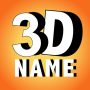 icon 3D My Name Live Wallpaper - 3D Parallax background for intex Aqua A4