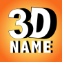 icon 3D My Name Live Wallpaper - 3D Parallax background for LG Q6a