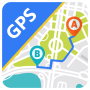 icon Gps navigation maps directions