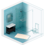 icon Bathroom Design for LG Q6a