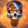 icon Burning Skull Video Wallpaper