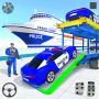 icon Police Car Transport Truck : Police Car Games for iball Slide Cuboid