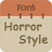 icon Horror Font Style Free 7.0