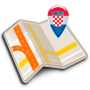 icon Map of Croatia offline