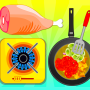 icon Fried Veg Chicken SaladCooking Game