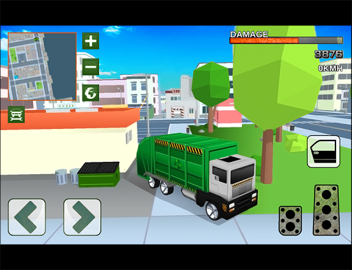 Blocky Garbage Truck Simulator