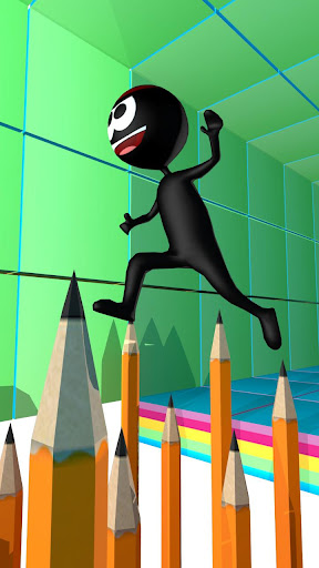 Stickman Run 4D - Fun Run