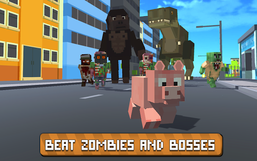 Blocky City Pig Simulator 3D