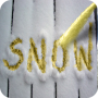 icon Pee on the snow. Picture Card 2