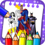 icon superhero coloring book
