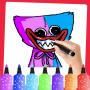 icon Poppy Wuggy Playtime-coloring