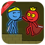 icon Red and blue stickman guide