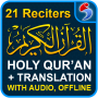 icon Quran with Translation Audio Offline, 21 Reciters
