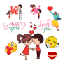 icon Stickers de Amor