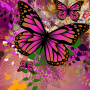 icon abstract butterflies wallpaper