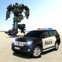 icon Police Robot Car Transform War