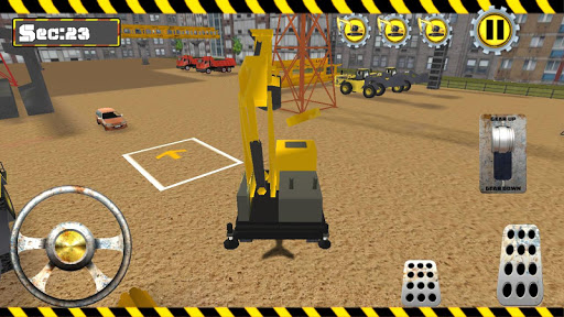 Excavator Construction Driving