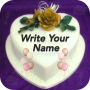 icon Name On Birthday Cake