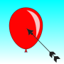 icon Aim And Shoot Balloon With BowNo Bubble In The Sky