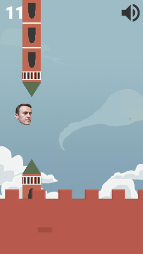 Flappy Navalny: over the Kremlin