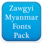 icon Zawgyi Myanmar Fonts Pack for Sony Xperia XZ1 Compact