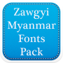 icon Zawgyi Myanmar Fonts Pack for Samsung Galaxy Note 10 1