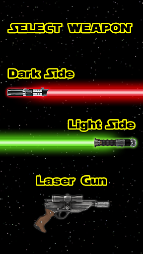 Laser saber and gun simulator