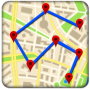 icon Mobile Location Tracker on Map