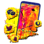 icon Yellow Red Painting Launcher Theme