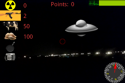 Augmented Reality UFO Hunter