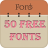 icon Free Tattoo Fonts 7.0