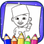 icon Upin Ipin Coloring book for oppo F1