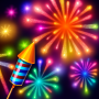 icon Fireworks Coloring book glitter