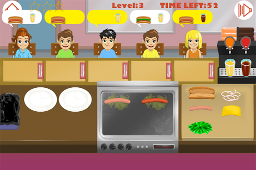 Hot dog cooking game