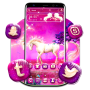 icon Unicorn Pink Forest Launcher Theme