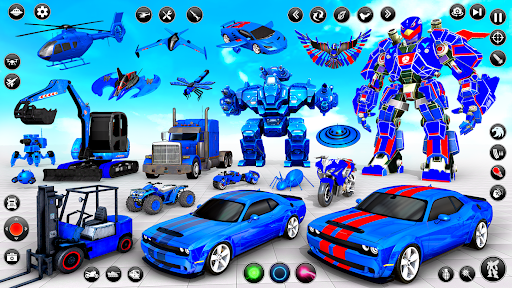 Flying Hawk Robot Car Games