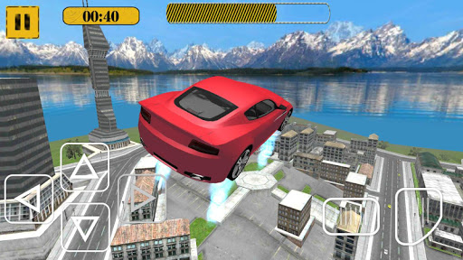 Flying Car Russian City Drive