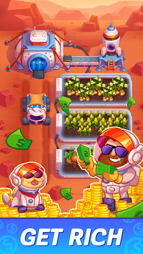 Idle Mars Colony: Clicker farmer tycoon