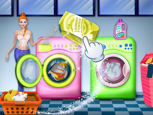 Laundry Washing and Ironing Kids Game