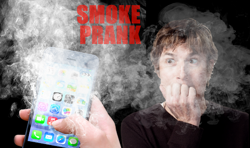 Smoke on Broken Screen Prank