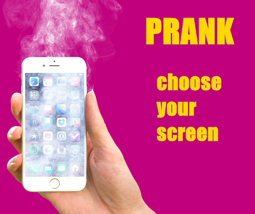 Smoke on Broken Screen Prank