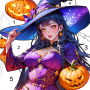icon Halloween Coloring Games for Samsung Galaxy J5