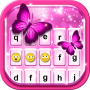 icon Pink Glitter Emoticon Keyboard