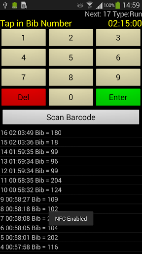 Bib Logger Race Results (Lite)