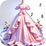 icon Princess Dress Coloring Game for Samsung Galaxy J5